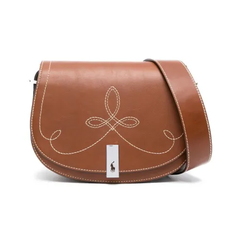 Polo Ralph Lauren Сумка через плечо из телячьей кожи сумка на плечо обычная женская коричневая