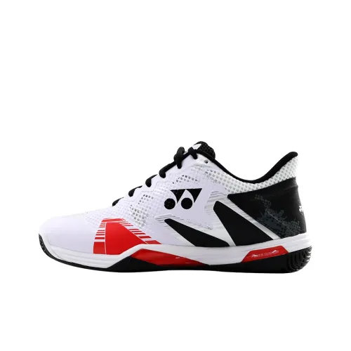 YONEX ELZ3 серия Бадминтонная обувь Низкий топ Белый Черный Унисекс