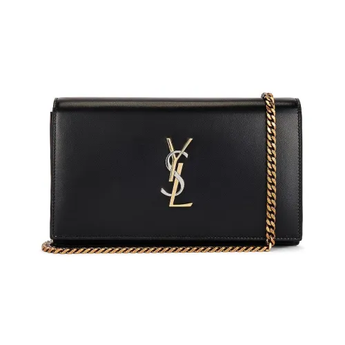 SAINT LAURENT Кожа Кошелек Сумка через плечо Сумка на плечо Женская Черная