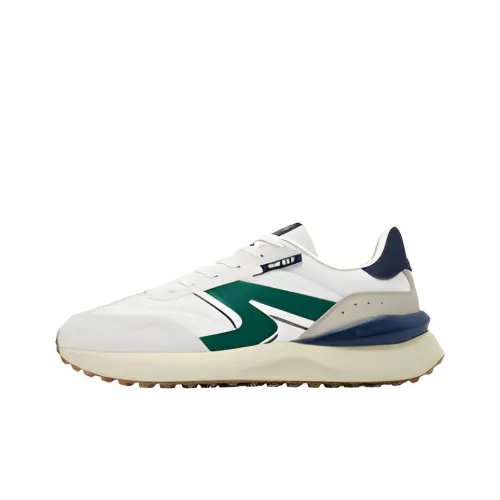 QIAODAN White 2,0 Износостойкий Низ Резистентный Низкий Топ Беговые кроссовки Мужской Белый Синий Зеленый