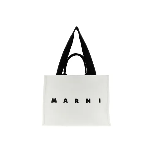 MARNI Холст с хлопком холщовая сумка тоут сумка сумка для покупок сумка через плечо мужская сумка белый
