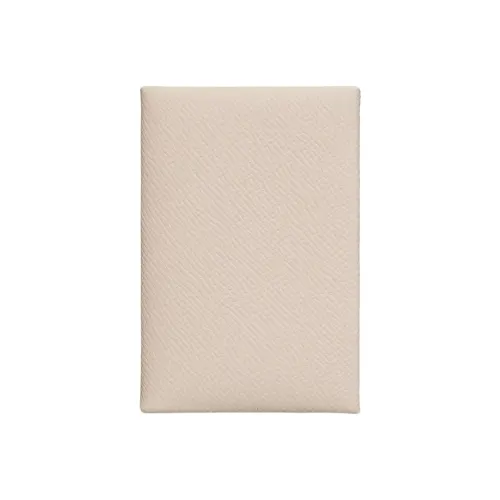 HERMES Calvi Epsom Телячья кожа Монета Кошелек Кошелек Держатель для карт Унисекс 10 Craie Milkshake Белый