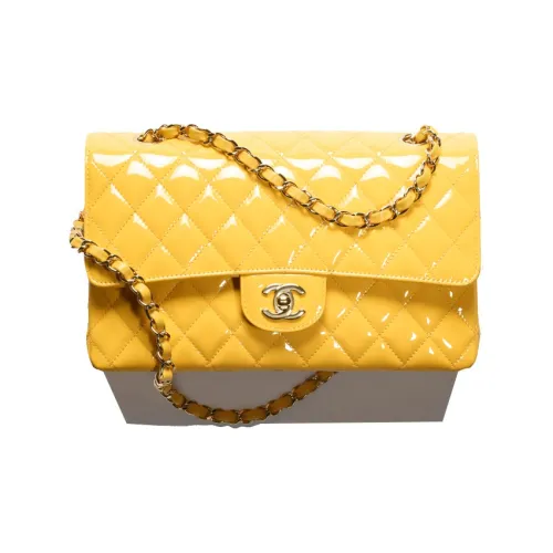 Chanel Classic Flap CF23P Весна и Лето Лакированная кожа Коровья кожа