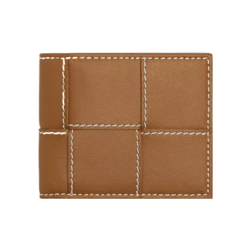 Bottega Veneta Cassette Кошелек из коровьей кожи Мужской Древесина