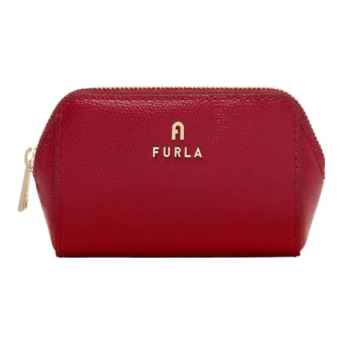 Furla Кожа Клатч Косметичка Маленькая Женская Красная