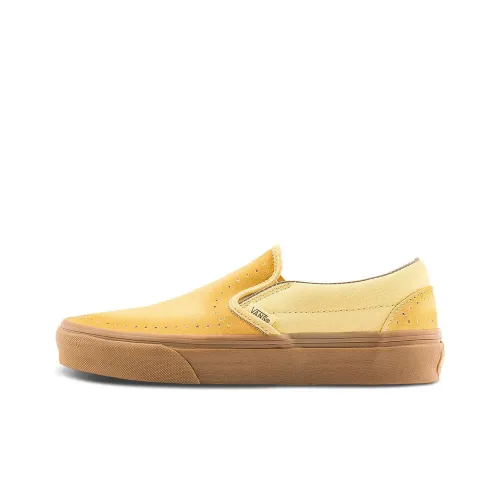 VANS Slip On Корейский Seoul City Gourmet Collection Устойчивые к истиранию Низкие Скейтборд Кроссовки Унисекс Коричневый