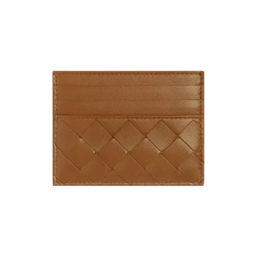 Bottega Veneta Sheepskin Wallet Card Holder Women's Brown