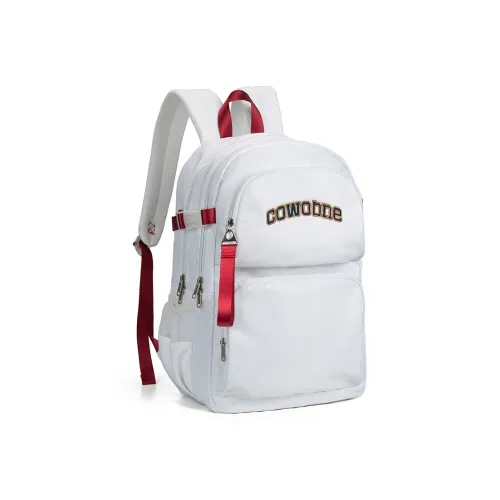 COWBONE Нейлон Ноутбук Рюкзак Средний Унисекс Белый Красный
