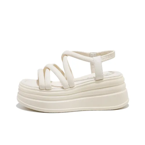 BAIJIHONG One Ремешок Сандалии Женские Бежевые