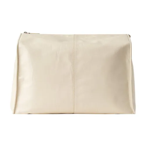 THE ROW Напп Кожа Клатч Женский Жемчужный