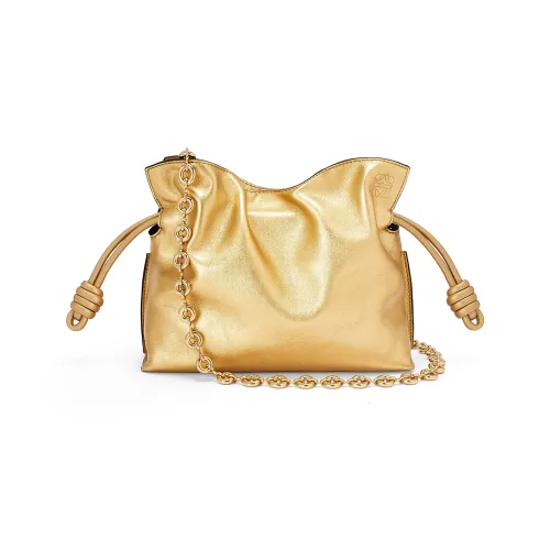 LOEWE Nappa Коровья кожа Клатч Мини Женский Золотой