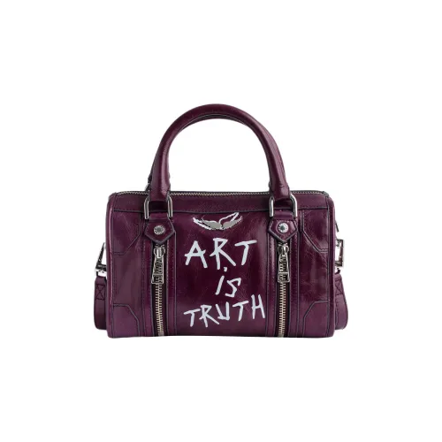 Zadig Voltaire Телячья кожа Сумка через плечо Сумка Экстра Маленькая Женская Фиолетовая