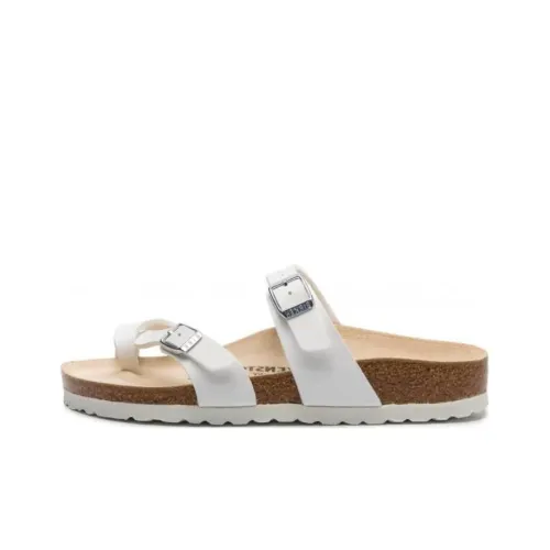 Birkenstock ЭВА Тихий Слипоны Женские Белые Узкая версия