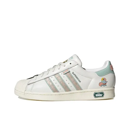 Disney x Adidas Originals SUPERSTAR Dumbo Lightweight Low Top Скейтборд Кроссовки Женские Белые Синие