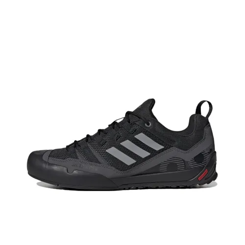 adidas Terrex Swift Slip Resistant Abrasion Resistant Низкий Топ Альпинистская Обувь Унисекс Черный Серый