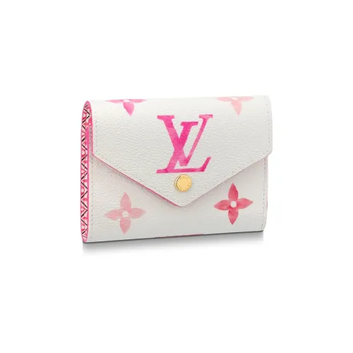 LOUIS VUITTON Victorine Canvas Wallet Standard Women's White Pink