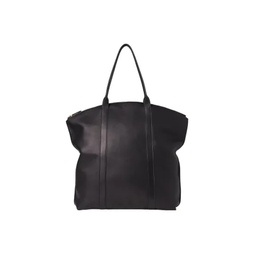 THE ROW Dante кожа тоут сумка сумка для покупок сумка экстра-большая женская черная