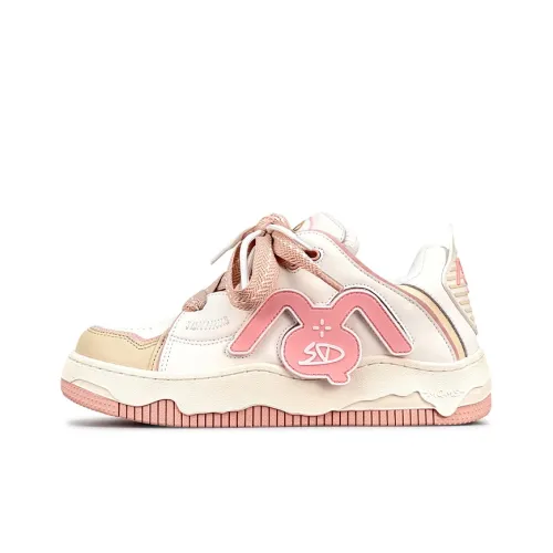 LuzaoT SUPER DRAG Скейтборд Кроссовки Унисекс Вишневый Цветок Розовый