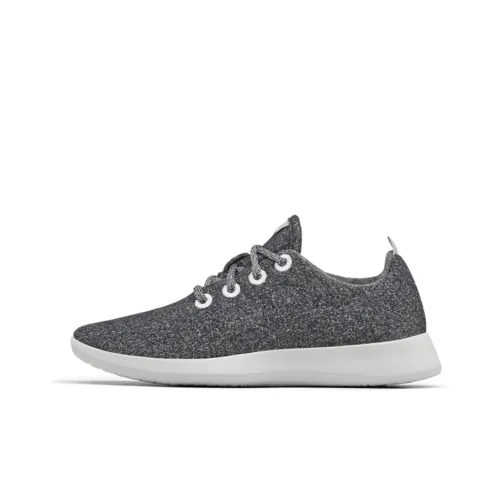 Allbirds Wool Runner Шокабойеры Противоскользящие Низкий Топ Спортивная Повседневная Обувь Женская Естественный Серый