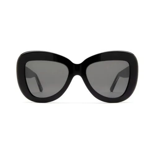 MARNI Пластиковая оправа нерегулярная форма солнцезащитные очки унисекс черный