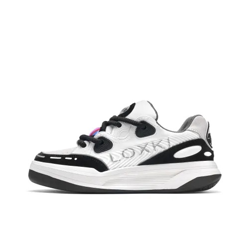 LOXKI Alpha Round Shoes Черный белый TV Стильные Скейтбординги Женские