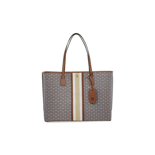 TORY BURCH Gemini Link Ткань Сумка через плечо Сумка Большая Женская Коричневая