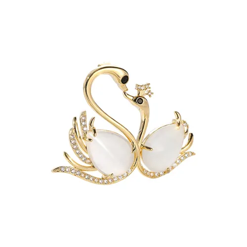 ROYALSASA Искусственный кристалл медные броши женские