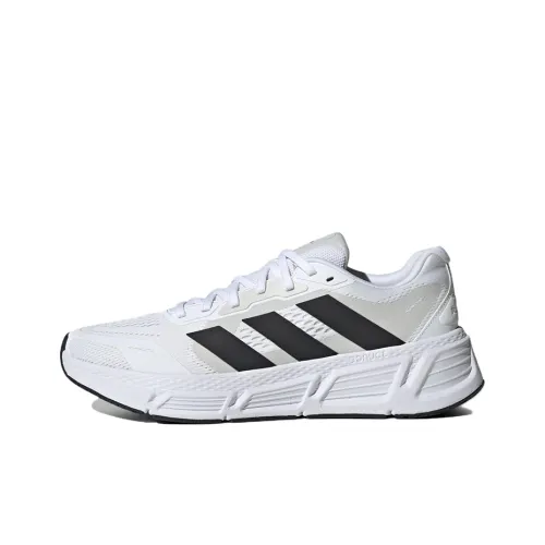 Adidas Questar Slip-Resistant Низкие Беговые Кроссовки Мужские Белые Черные
