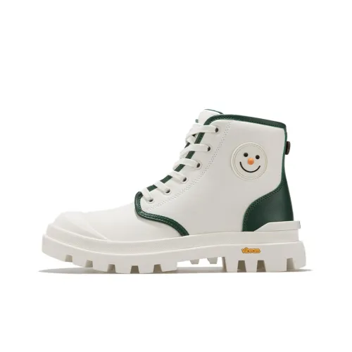 Palladium Pampa Мартинсы Зефирный белый Зеленый Женские