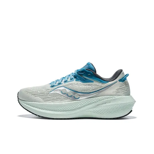 Saucony Triumph Victory 21 Беговые кроссовки Низкий верх Синий Серый Женские