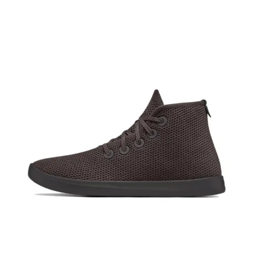 Allbirds Tree Toppers Slip-resistant Shock Absorbers High Top Skateboard Shoes Men's Charcoal Sand Gray Allbirds Tree Toppers Slip-resistant Shock Absorbers Высокие Кроссовки для скейтбординга Мужские Уголь Песочный Серый