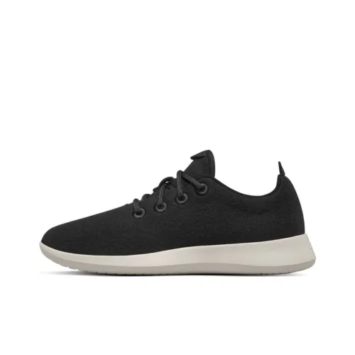 Allbirds Wool Runner Амортизация Низкий Топ Спортивная Повседневная Обувь Женская Бесконечность Черный