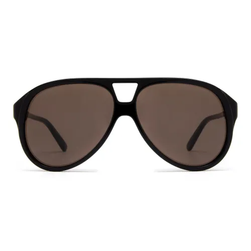 GUCCI Пластиковая оправа Aviator Солнцезащитные очки Мужские Черные