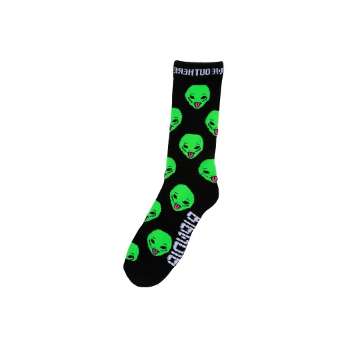 RIPNDIP 1 упаковка черные мужские носки до колена