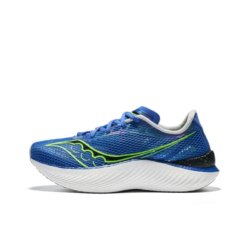 Saucony Endorphin Pro 3 Беговые кроссовки Низкий топ Синий Зеленый Мужской