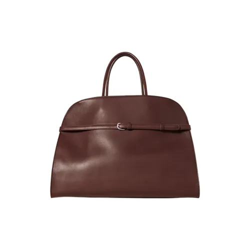 THE ROW Полированная кожа седло сумка женская бордовый