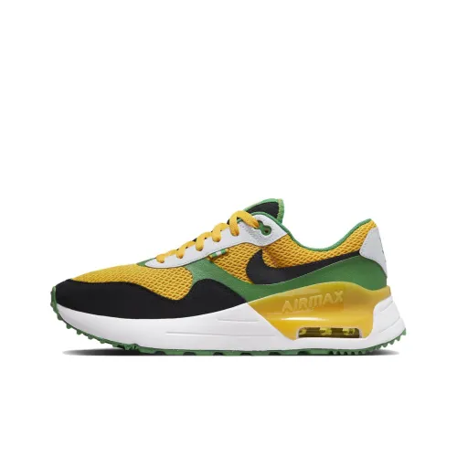Nike Air Max SYSTM 'Oregon' Устойчивый к истиранию Дышащий Низкий Топ Спортивная Повседневная Обувь Мужская Желтый Черный Зеленый