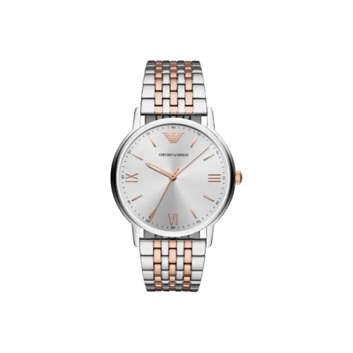 EMPORIO ARMANI Кварцевый механизм Мужские часы 41 мм Серебряный