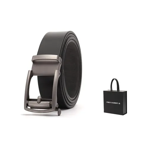 FREE RABBITⅡ YOUNG и Средний Aged Бизнес Внутренний Завивающий Волосы Беззубик Автоматическая пряжка Коровья кожа Ремни