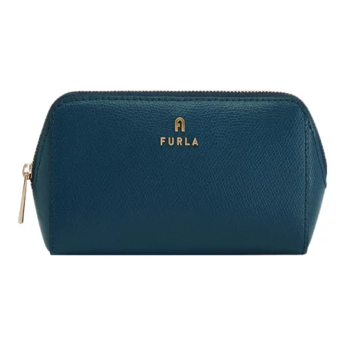 Furla Текстурированная кожа клатч среднего размера женский темно-синий