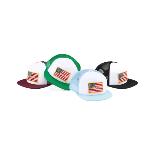 Supreme Полиэстер Кепки Унисекс Темно-красный Зеленый Светло-синий Черный