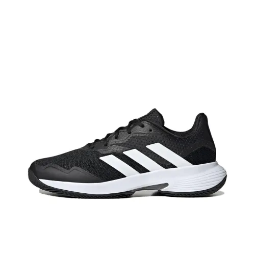 Adidas CourtJam Control Slip-Resistant Low Top Tennis Shoes Men's Black White