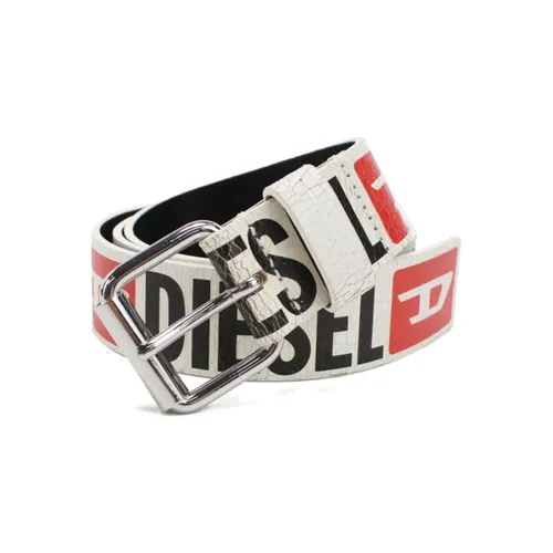 DIESEL Кожаные ремни Белый Мужской
