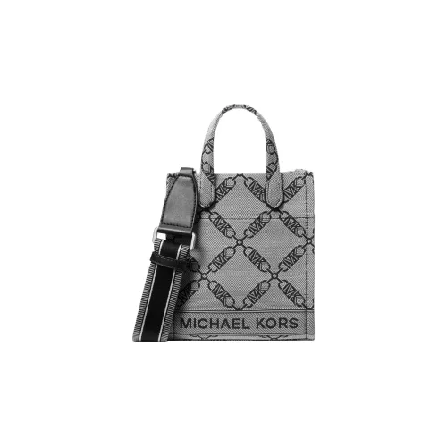 MICHAEL KORS Gigi Ткань Тоут Сумка Сумка для покупок Сумка Сумка через плечо Сумка через плечо Экстра Маленькая Женская Бежевая и Черная