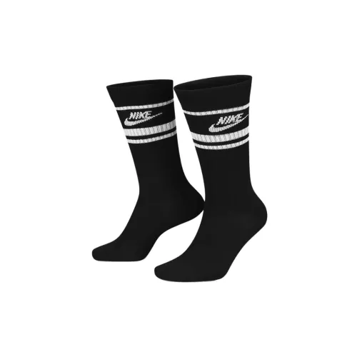 Nike Sportswear Essentials Series Черные Мужские Носки до Икры MID