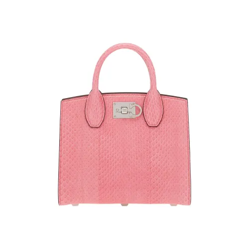 Ferragamo Кожа Тоут Сумка Сумка для покупок Сумка Женская Розовая