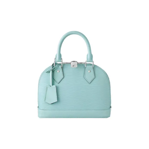 LOUIS VUITTON Alma Сумка через плечо из кожи EPI маленькая сумка женская светло-синяя