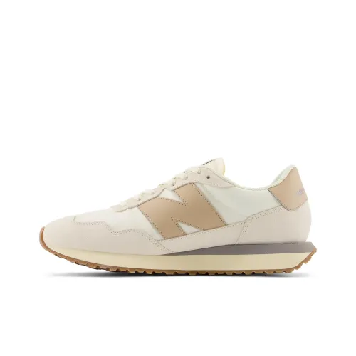 New Balance NB 237 Амортизация Износостойкий Низкий Топ Беговые кроссовки Мужские Бежево-желтые