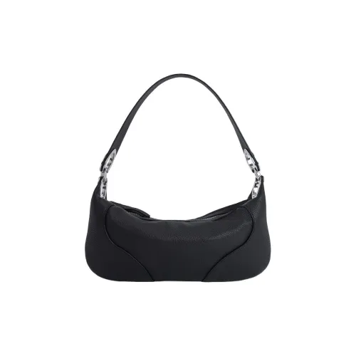 By Far Amira Корова Кожа Сумка через плечо Женская Черная