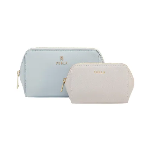 Furla Коровья кожа Клатч Косметичка Маленький Женский Небесно-голубой